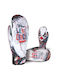 Level Rider Mittens Unisex Γάντια Σκι & Snowboard Λευκά