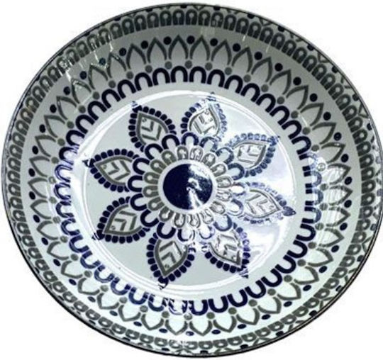 SDS Farfurie joasă Ceramică Gri cu Diametru 22cm