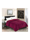 Silk Fashion Duvet Cover Queen 240x260cm Braid Bordeaux 780 GSMGsm