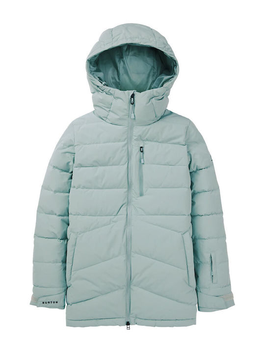 Kurz Damen Puffer Jacke Wasserdicht für Winter Türkis
