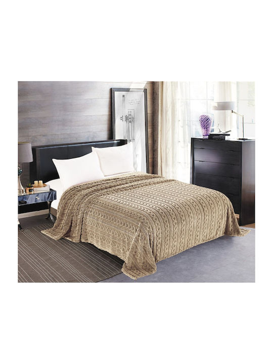 Silk Fashion Braid Fleece Blanket Single 160x22...