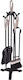 Fireplace Tool Set with Stand Holder Black