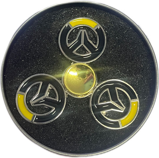 Fidget Spinner Schwarz Stück Antistress Friedenszeichen
