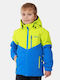 Kids Casual Coat with Lining and Hood Light Green
