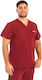 Dr. Scrub Men's Burgundy Medical Blouse