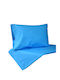 Decotelia Duvet Cover Set Cotton Single with Pillowcase 160x240 Aqua
