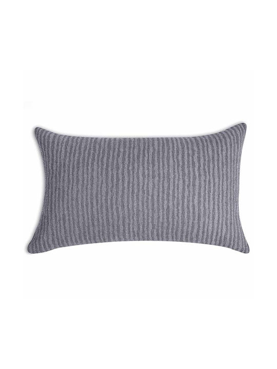 Bed&Bath Decorative Pillow Case from 100% Cotton Anthracite 30x50cm