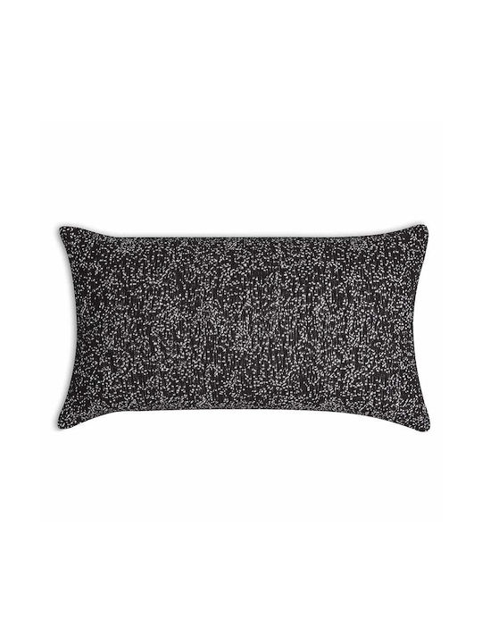 Bed&Bath Διακοσμητική Μαξιλαροθήκη από 100% Βαμβάκι Black & White 30x50εκ.