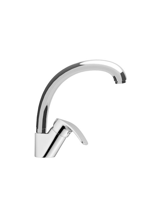 Ottone Meloda Olympia Kitchen Faucet Counter Silver