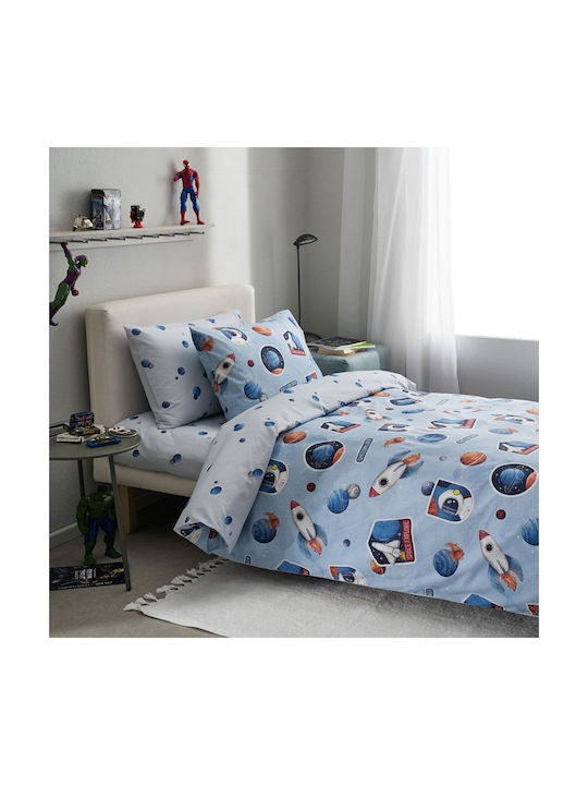 Vesta Home Σετ Παιδική Παπλωματοθήκη Μονή Blue