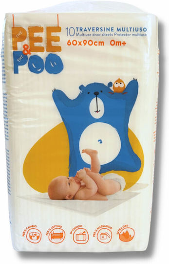 Pee&Poo Prosoape Pentru Eructație Și Învelișuri Pentru Înfășat De Unică Folosință 60x90cm 10 Bucăți Pee&Poo Prosoape Pentru Eructație Și Învelișuri Pentru Înfășat De Unică Folosință 60x90cm 10 Bucăți