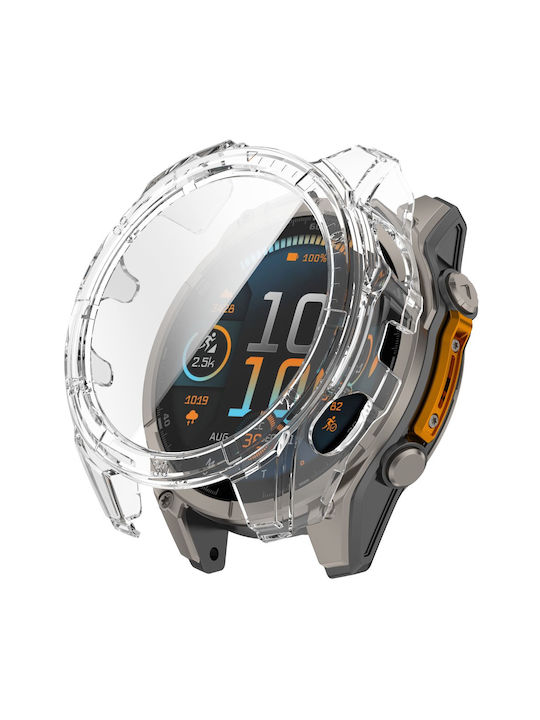 2-in-1 Case + Tempered Glass Garmin Fenix 8 51mm Transparent