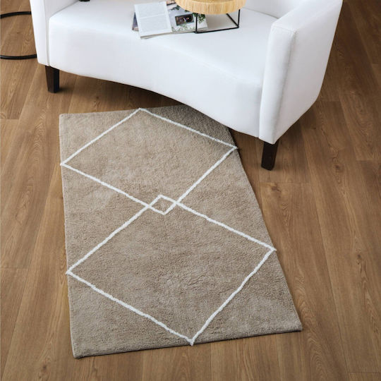 Kentia Bath Mat Cotton Veda Beige 70x130cm