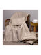 Aslanis Home Ριχτάρι Τετραθέσιου Καναπέ Chenille 180x350εκ. Γκρι/εκρου 679921