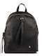 Leder Damentasche Rucksack Schwarz