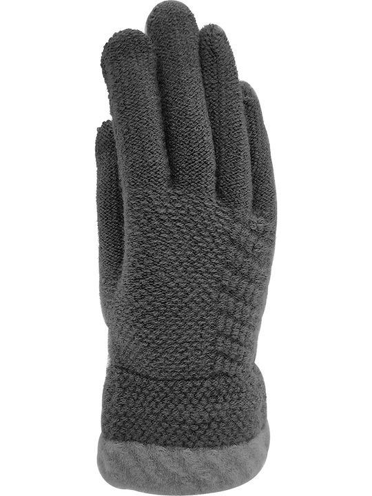 Men's Knitted Touch Gloves Gray