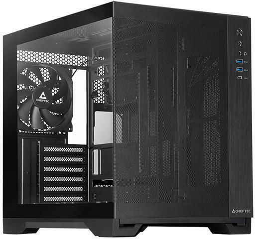 Chieftec Visio Air GM-30B-M-OP Cube Κουτί Υπολογιστή με Πλαϊνό Παράθυρο Μαύρο