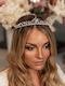 Νυφική Τιάρα Ζιργκόν Οβάλ Στρόγγυλο Σχημά Valerie Wedding Tiara Ba014 Hair Duty Hrd-ba014