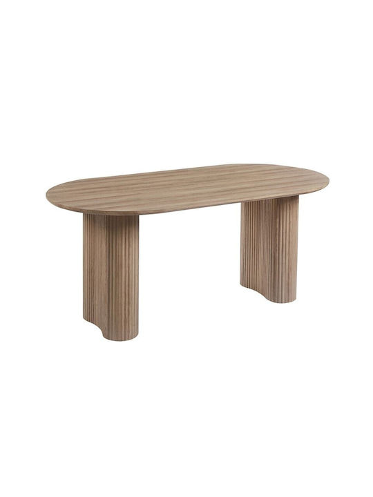 Diaz Τραπέζι Τραπεζαρίας Μdf Απόχρωση Sonoma 180x90x76cm