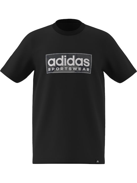 adidas Kids' T-shirt Black Camo Linear