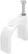 Round Cable Clip 7/22 White Color Box Pnc-1.5nwe Kss Pieces:500 02.022.0123