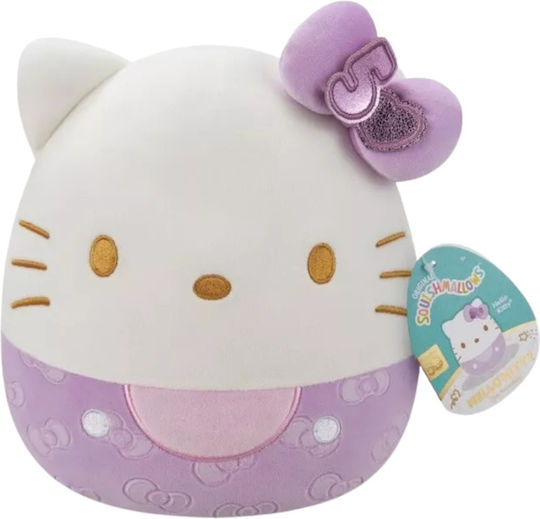 Jazwares Plush Hello Kitty 50th Anniversary-Embossed Purple Bow 20 cm