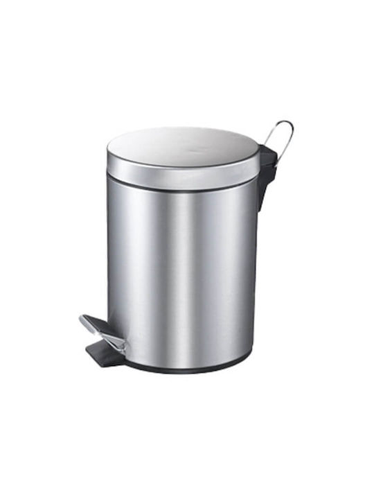 Διανομική Inox Καλαθάκι Μπάνιου Soft Close 12lt Ασημί