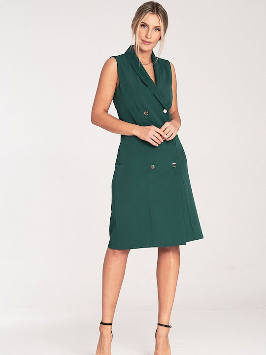 Figl Midi Dress Green