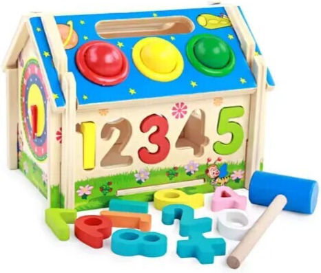 Spring Spiel mit Hammer aus Holz für 36++ Monate