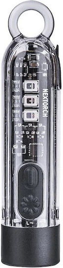 Niteize Rechargeable Keychain Flashlight LED UV Waterproof IPX4 with Maximum Brightness 300lm Multicolour