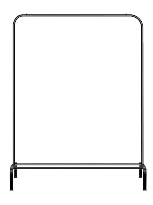 Κρεμάστρα Δαπέδου από Μέταλλο Μαύρη 110x150cm