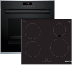 Bosch Άνω Πάγκου με Επαγωγικές Εστίες Μαύρος HBA272BB3 + PUE611BB5E HBA272BB3
