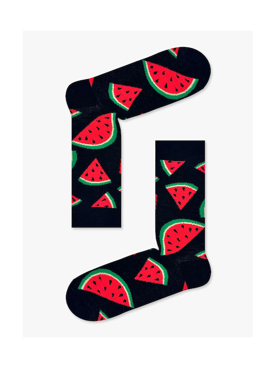 Nodo Cotton Sock Designs Watermelon Black