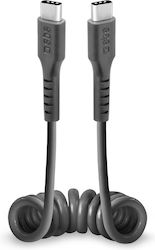 SBS Spiral USB 2.0 Cable USB-C male - USB-C Black 0.5m SBS Spiral USB 2.0 Cable USB-C male - USB-C Black 0.5m