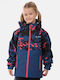 Kids' Sports Jacket with Hood Dark Blue
