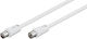 Goobay Καλώδιο Κεραίας Coax male - Coax female Λευκό 5m (26957) 1τμχ
