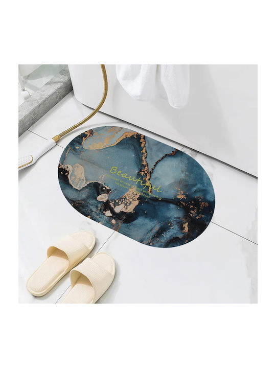 Oval Super Absorbent Bath Mat 78x48 cm Keskor 5...