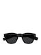 Ysl Unisex Sunglasses with Black Plastic Frame and Black Lens SL 746 001