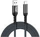 Naxius USB 2.0 Cable USB-C male - USB-A 66W PD Λευκό 0.5m