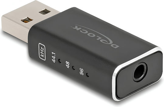 Εξωτερική Gaming Κάρτα Ήχου Delock 68001 1x 3.5mm Σύνδεση Usb Μαύρο 68001