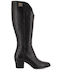 Cizme dama cu toc mediu Black/Gold