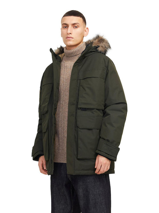 Jack & Jones Geacă Parka Barbati De Iarnă Culoa...