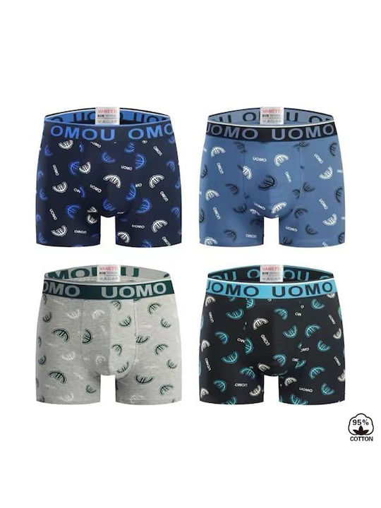 Uomo Men's Boxers 4Pack Multicolour