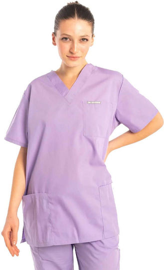 Dr. Scrub Unisex Ιατρική Μπλούζα Λιλά