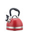 KING Hoff Retro Kettle Stainless Steel Red 1800ml