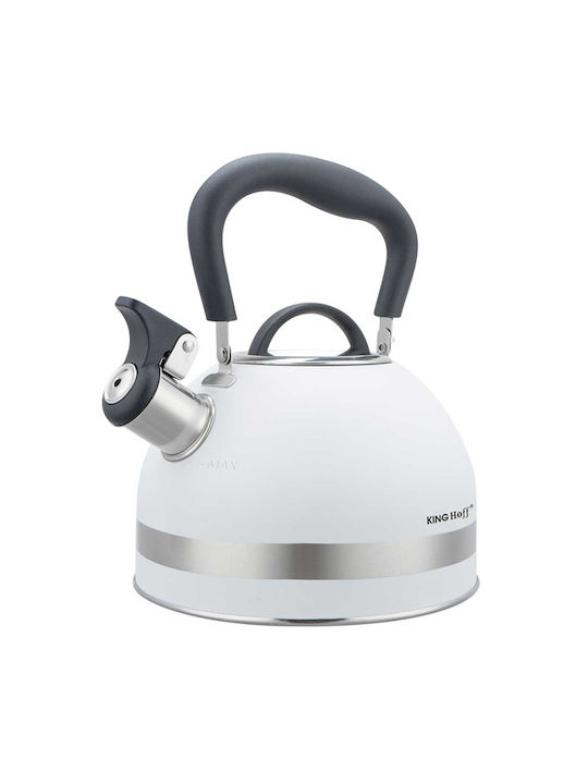 KING Hoff Retro Βραστήρας Ανοξείδωτος Λευκή 1800ml