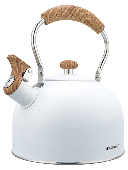 KING Hoff Retro I Fierbător Inoxidabil Alb 2500ml