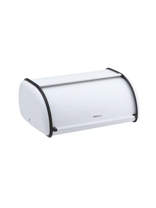 KING Hoff Brotkasten mit Deckel Inox Gray 36x24cm