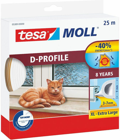 Tesa Weiße Dichtungsband D 25m 9mm