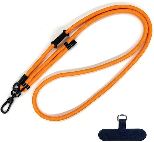 Techsuit Rope Crossbody Strap Rcs1-01 Phones Carabiner Nylon Braided Durable Adjustable Spiced Pumpkin
